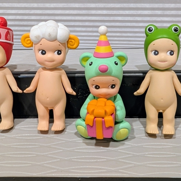 Authentic Sonny Angel Lot - Strawberry Cake, Sheep, Frog, Birthday Bear